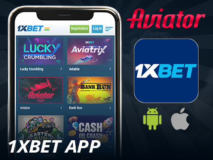 Download 1xBet app for Aviator India game